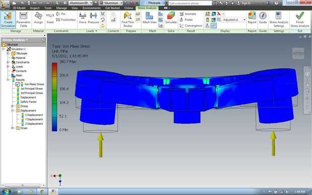 Cómo usar análisis de esfuerzos en Autodesk Inventor para poner a