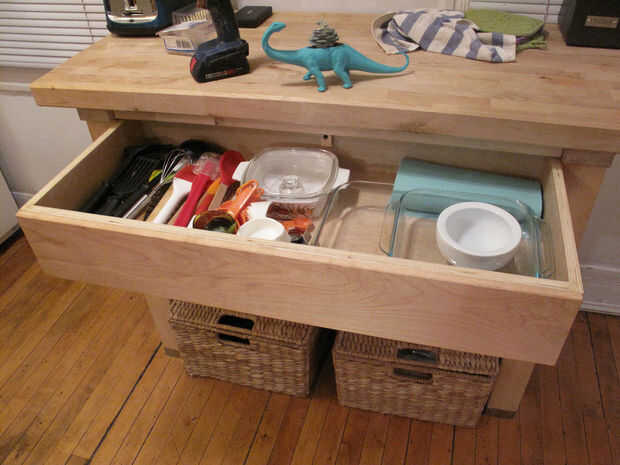 Adición de un cajón a una isla de cocina de ikea askix.com
