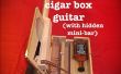 Cigarro caja guitarra con whisky oculta Mini-Bar