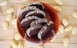 Galletas de mantequilla de chocolate con almendras capuchino