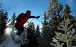 Freestyle con raquetas de nieve Boulder salto