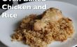 Pollo y arroz al horno