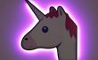 Lámpara de arco iris de Emoji Unicorn