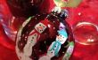 Impresión de mano muñeco de nieve decoración bombilla regalo para la Navidad a los niños