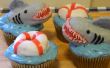 Cupcakes de ataque de tiburón