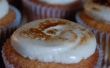 Cupcakes de mantequilla de maní con baño de Ganache de Chocolate blanco