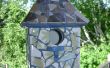 Super lindo birdhouse de azulejos rotos o usados