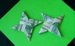 Dólar Bill Shuriken (estrella Ninja de Origami) ** ahora con Video