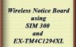 Inalámbrico de tablón de anuncios con SIM 300 y EK-TM4C1294XL