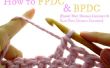 Cómo delantera y poste doble crochet (FPDC & BPDC)