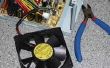 Ventilador de fuente de alimentación de PC en un ventilador pequeño escritorio
