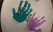 Regalo de handprint (barato) simple para los abuelos o padres! 