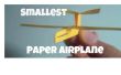 Cómo hacer el avión de papel más pequeño del mundo! 