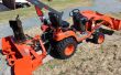 Eliminaci&oacute;n m&aacute;quina removedora de nieve del Kubota Tractor