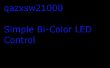 Control sencillo de LED bicolor