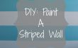 DIY: Pintura A rayas pared
