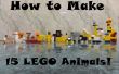 Cómo hacer 15 animales LEGO! 