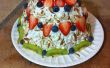 Torta frutal de sandía