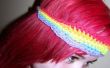 Diadema arco iris y la chica de pelo rojo