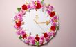 Cómo hacer un reloj de pared Floral dulce para la decoración de su habitación