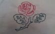 Cómo bordar una rosa de la mano