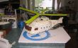 Torta de cumpleaños del helicóptero
