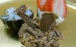 Decadente postre de trufa Chocolate conchas