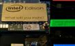 Registrador de temperatura de Edison de Intel con RBG-LCD