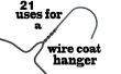 21 usos para una percha de alambre