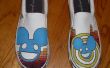 Deadmau5 pintado zapatos (Mens tamaño 12) de la mano