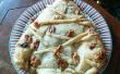 Pastel de árbol de Navidad de espinacas
