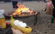 Barco de plátano de la hoguera
