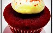 Terciopelo rojo Mini Cupcakes con glaseado de queso crema