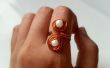 DIY cuentas Swirly anillos