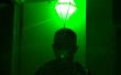 LED luz para arriba Sims plomada traje (esa torre verde por encima de su cabeza)