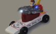 Pinewood Derby auto con LEDs y Jimmy Neutron