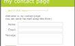 Simple PHP página personal contacto (web3.0!) 