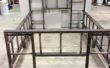 Escalera de madera vieja cama