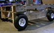 Plataforma de madera ciclo Cam carretilla Repurposed bricolaje móvil plataforma carro
