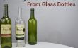 3 cosas que usted puede hacer desde las botellas de cristal