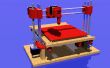 Impresora 3D de madera con piezas nuevas de diseño impresas