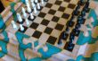 Compartimiento secreto en la mesa de ajedrez con 9 moverse combo llave!!! 