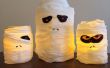 Linternas de Halloween espeluznante momia Jar