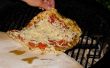 Carbón de leña - pizzas de masa fina a la plancha