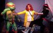 Teenage Mutant Ninja Turtles - Trifecta: TMNT Michelangelo, soldado del pie y April O'Neil