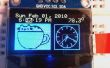 Despertador DS3231 OLED con menú de 2 botones de ajuste y visualización de la temperatura