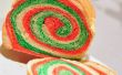 Pan de sandwich de remolino de color