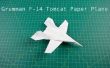 Cómo doblar su avión de papel: avión de combate de F14