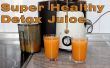 Super saludable zanahoria, naranja y jugo de jengibre receta de desintoxicación