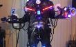 Disfraz de Halloween de Cyborg máquina robótica cibernética especies exóticas Laser fumador LED! LEGIT